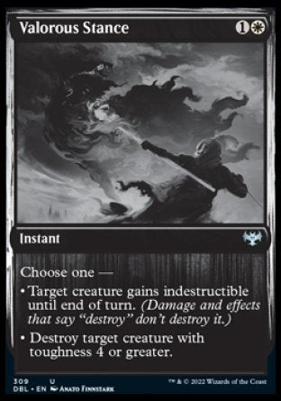 (309) Magic The Gathering Innistrad: Double Feature Single: Valorous Stance  Uncommon