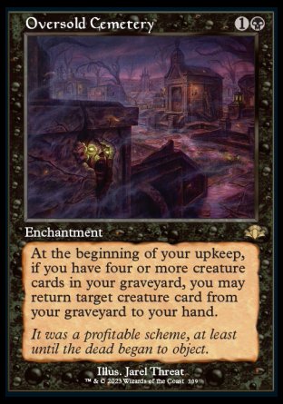 (309) Magic The Gathering Dominaria Remastered: Extras Single: Oversold Cemetery (V.1)  Rare