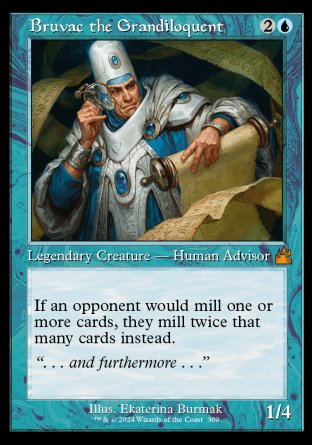 (309) Magic The Gathering Ravnica Remastered: Extras Single: Bruvac the Grandiloquent (V.3)  Mythic