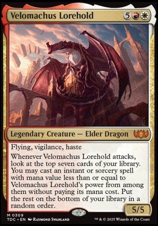 (309) Magic The Gathering Commander: Tarkir: Dragonstorm Single: Velomachus Lorehold  Mythic