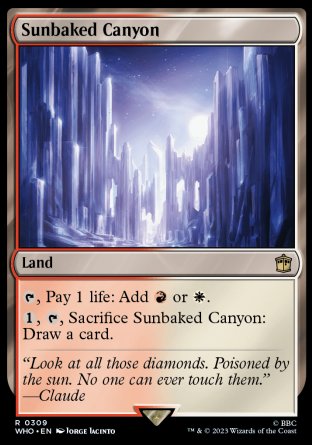 (309) Magic The Gathering Universes Beyond: Doctor Who Single: Sunbaked Canyon  Rare