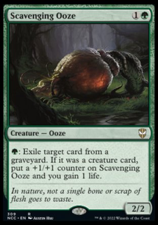 (309) Magic The Gathering Commander: Streets of New Capenna Single: Scavenging Ooze  Rare