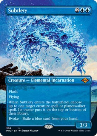 (309) Magic The Gathering Modern Horizons 2: Extras Single: Subtlety Holo Mythic