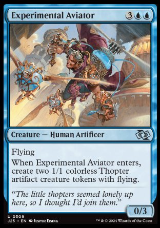 (309) Magic The Gathering Foundations Jumpstart Single: Experimental Aviator  Uncommon