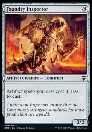 (310/361) Magic The Gathering Commander Legends Single: Foundry Inspector  Common