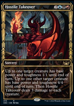 (310) Magic The Gathering Streets of New Capenna: Extras Single: Hostile Takeover (V.1) Holo Rare
