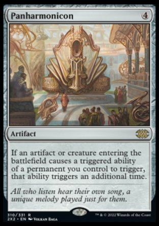 (310) Magic The Gathering Double Masters 2022 Single: Panharmonicon Holo Rare