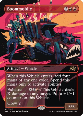 (310) Magic The Gathering Aetherdrift: Extras Single: Boommobile  Rare