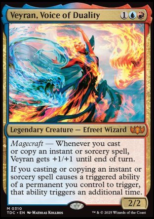 (310) Magic The Gathering Commander: Tarkir: Dragonstorm Single: Veyran, Voice of Duality  Mythic