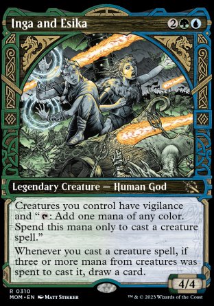 (310) Magic The Gathering March of the Machine: Extras Single: Inga and Esika  Rare