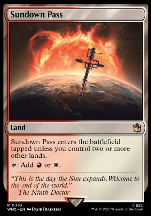 (310) Magic The Gathering Universes Beyond: Doctor Who Single: Sundown Pass  Rare