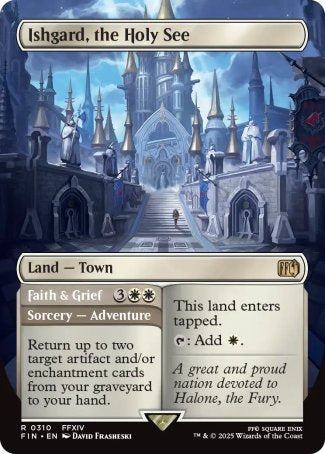 (310) Magic The Gathering Magic: The Gathering - FINAL FANTASY: Extras Single: Ishgard, the Holy See // Faith & Grief Holo Rare