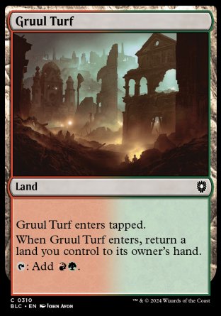 (310) Magic The Gathering Commander: Bloomburrow Single: Gruul Turf  Common