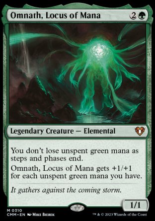 (310) Magic The Gathering Commander Masters Single: Omnath, Locus of Mana  Mythic