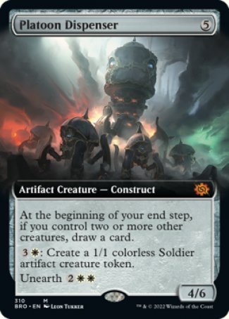 (310) Magic The Gathering The Brothers' War: Extras Single: Platoon Dispenser  Mythic