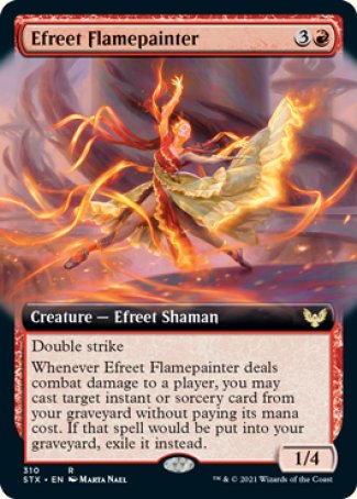 (310) Magic The Gathering Strixhaven: School of Mages: Extras Single: Efreet Flamepainter  Rare