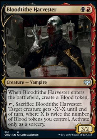 (310) Magic The Gathering Innistrad: Crimson Vow: Extras Single: Bloodtithe Harvester Holo Uncommon