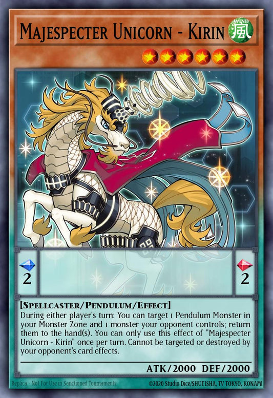 (260) YuGiOh TCG RA04: Quarter Century Stampede Single: Majespecter Unicorn - Kirin (V.1 - Platinum Secret Rare)  Platinum Secret Rare
