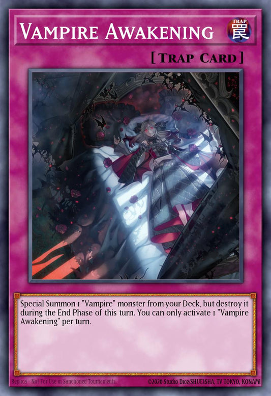 (242) YuGiOh TCG MP19: 2019 Gold Sarcophagus Tin Mega Pack Single: Vampire Awakening  Common