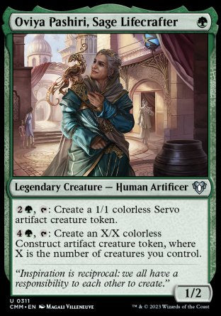 (311) Magic The Gathering Commander Masters Single: Oviya Pashiri, Sage Lifecrafter  Uncommon