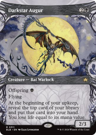 (311) Magic The Gathering Bloomburrow: Extras Single: Darkstar Augur  Rare