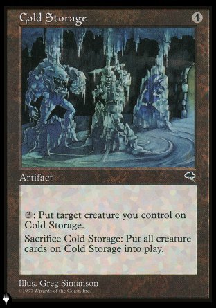 (000) Magic The Gathering The List Single: Cold Storage  Rare