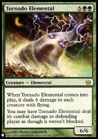 (097) Magic The Gathering The List Single: Tornado Elemental  Rare