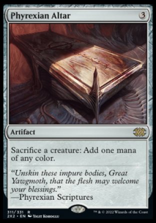 (311) Magic The Gathering Double Masters 2022 Single: Phyrexian Altar  Rare
