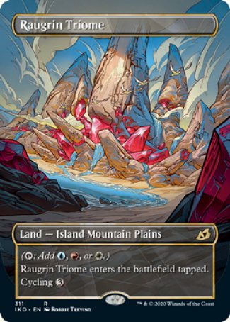 (311) Magic The Gathering Ikoria: Lair of Behemoths: Extras Single: Raugrin Triome Holo Rare