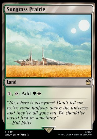 (311) Magic The Gathering Universes Beyond: Doctor Who Single: Sungrass Prairie  Rare