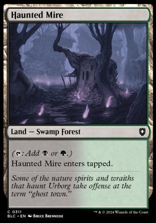 (311) Magic The Gathering Commander: Bloomburrow Single: Haunted Mire  Common