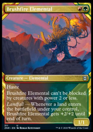 (311) Magic The Gathering Zendikar Rising: Extras Single: Brushfire Elemental  Uncommon