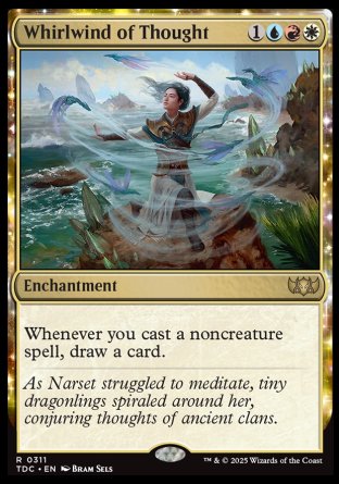(311) Magic The Gathering Commander: Tarkir: Dragonstorm Single: Whirlwind of Thought  Rare