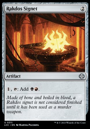 (311) Magic The Gathering Commander: The Lost Caverns of Ixalan Single: Rakdos Signet  Uncommon