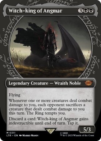 (311) Magic The Gathering The Lord of the Rings: Tales of Middle-earth: Extras Single: Witch-king of Angmar (V.1) Holo Mythic