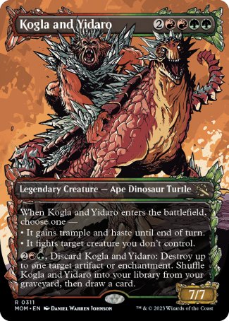 (311) Magic The Gathering March of the Machine: Extras Single: Kogla and Yidaro Holo Rare