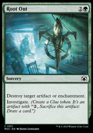 (311) Magic The Gathering Commander: March of the Machine Single: Root Out  Common