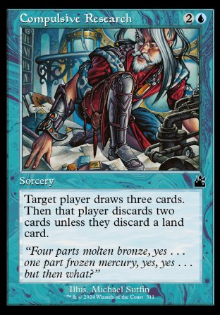 (311) Magic The Gathering Ravnica Remastered: Extras Single: Compulsive Research  Common