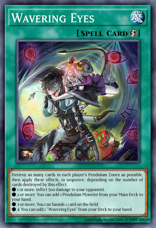 (056) YuGiOh TCG ANGU: Ancient Guardians Single: Wavering Eyes  Rare