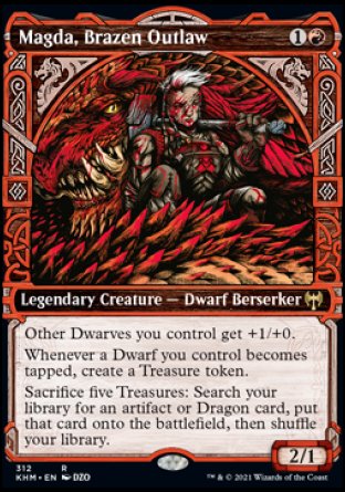 (312) Magic The Gathering Kaldheim: Extras Single: Magda, Brazen Outlaw Holo Rare