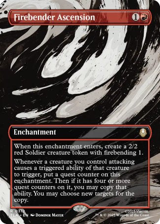 (312) Magic The Gathering Magic: The Gathering | Avatar: The Last Airbender: Extras Single: Firebender Ascension  Rare