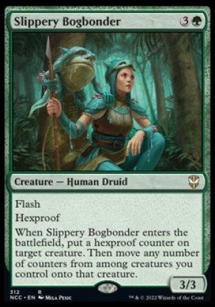 (312) Magic The Gathering Commander: Streets of New Capenna Single: Slippery Bogbonder  Rare