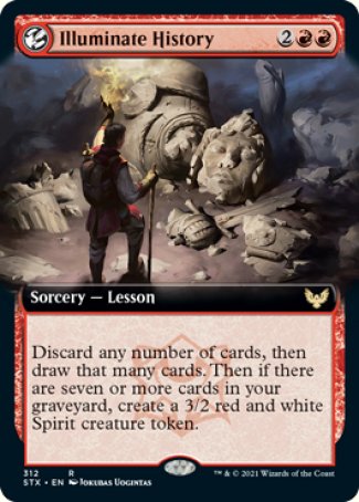 (312) Magic The Gathering Strixhaven: School of Mages: Extras Single: Illuminate History  Rare