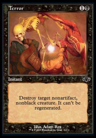 (312) Magic The Gathering Dominaria Remastered: Extras Single: Terror Holo Common