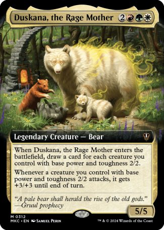 (312) Magic The Gathering Commander: Murders at Karlov Manor: Extras Single: Duskana, the Rage Mother Holo Mythic