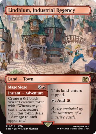 (312) Magic The Gathering Magic: The Gathering - FINAL FANTASY: Extras Single: Lindblum, Industrial Regency // Mage Siege Holo Rare