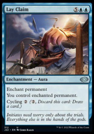 (312) Magic The Gathering Jumpstart 2022 Single: Lay Claim  Uncommon