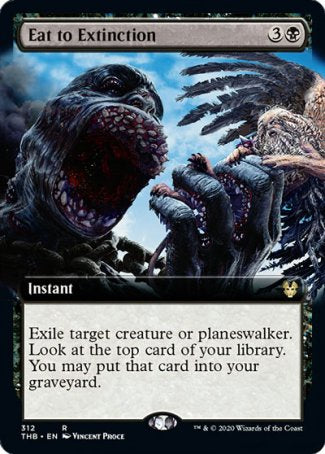 (312) Magic The Gathering Theros Beyond Death: Extras Single: Eat to Extinction Holo Rare