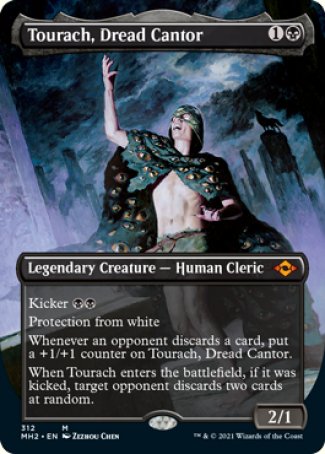 (312) Magic The Gathering Modern Horizons 2: Extras Single: Tourach, Dread Cantor (V.1)  Mythic