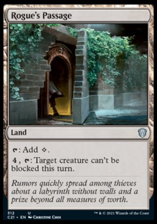 (312) Magic The Gathering Commander: Strixhaven Single: Rogue's Passage  Uncommon